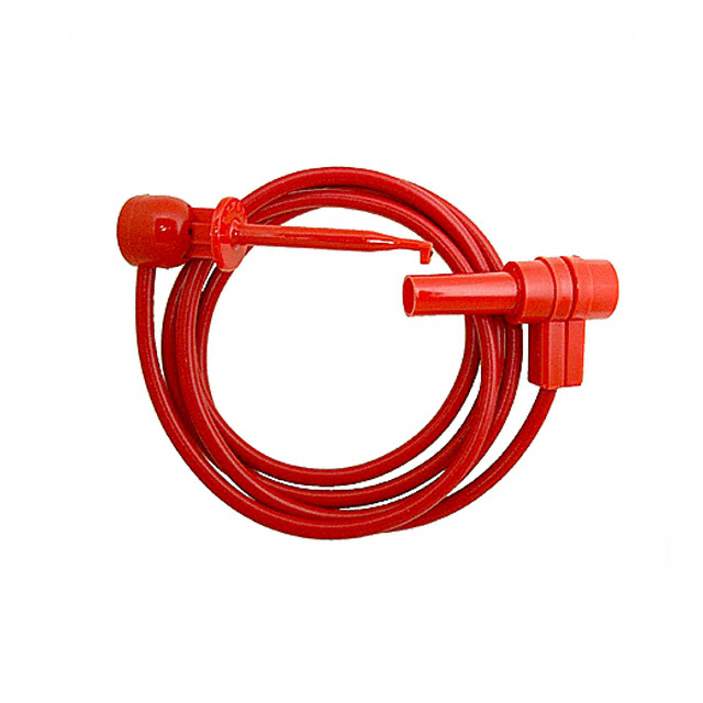 633W-36 RED E-Z-Hook  Test Leads - Banana, Meter Interface